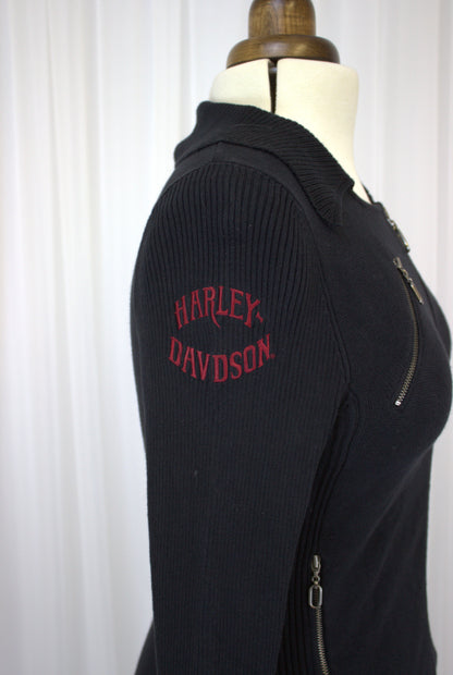 Vintage Ladies Harley Davidson Cardigan - Size XS