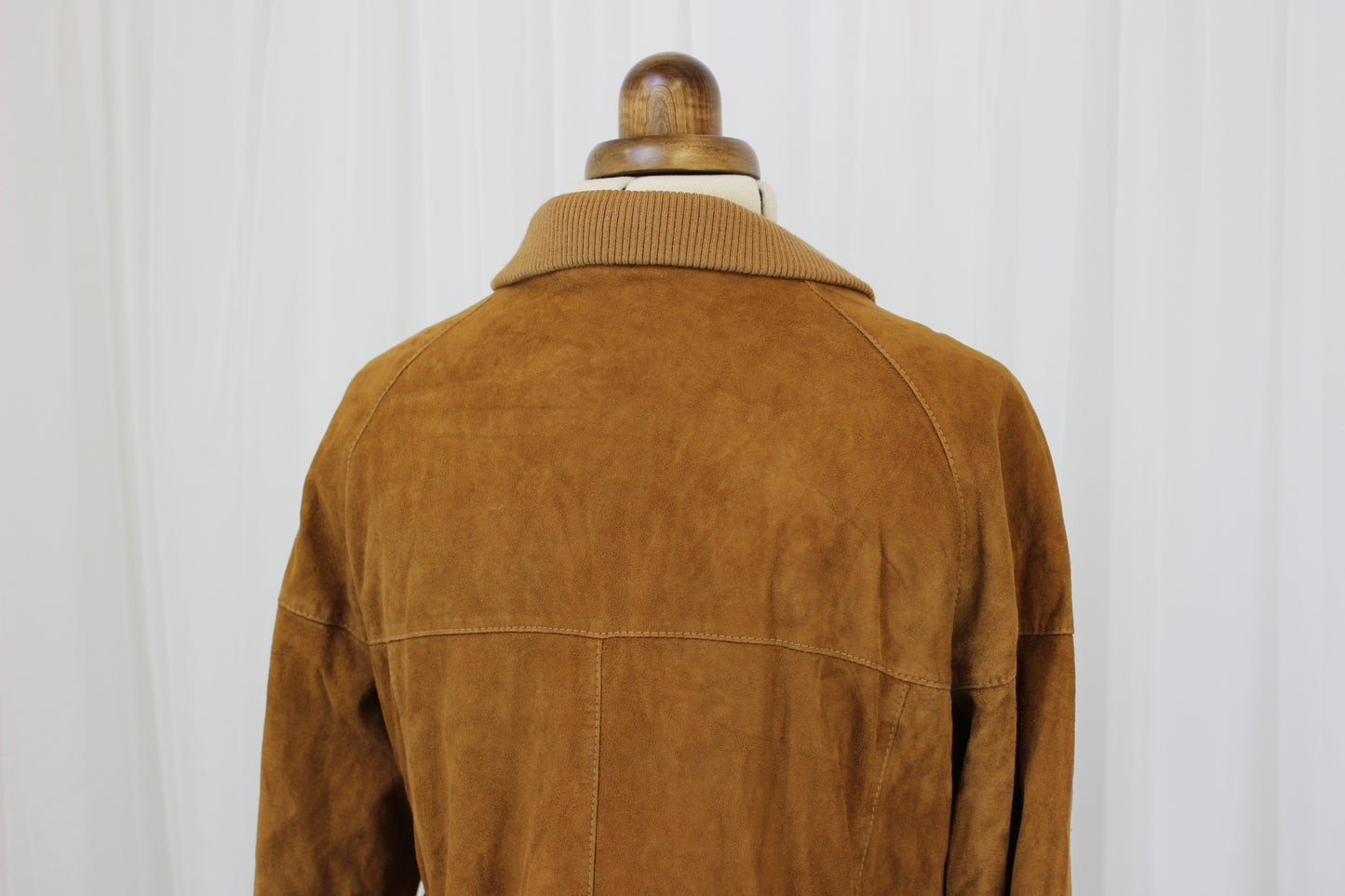 Vintage Suede Leather Harrington style Jacket – Broken In and Ready to Rock - Large