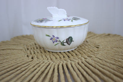 Stunning Royal Worcester Trinket Dish with Lid