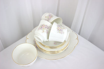 15-Piece Dainty Fine Bone China Tea Set