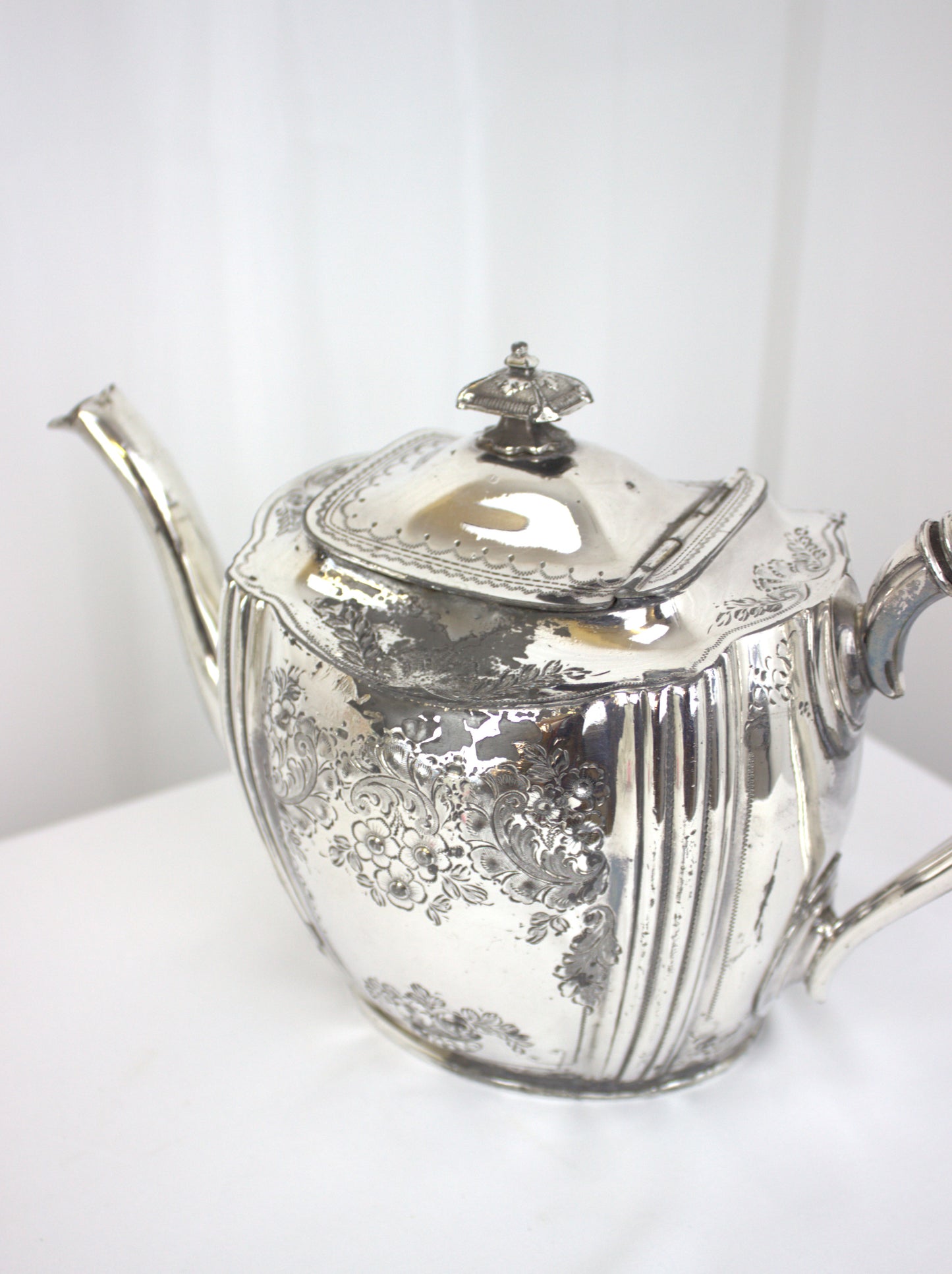 Antique Philip Ashberry & Sons Silver-Plated Teapot