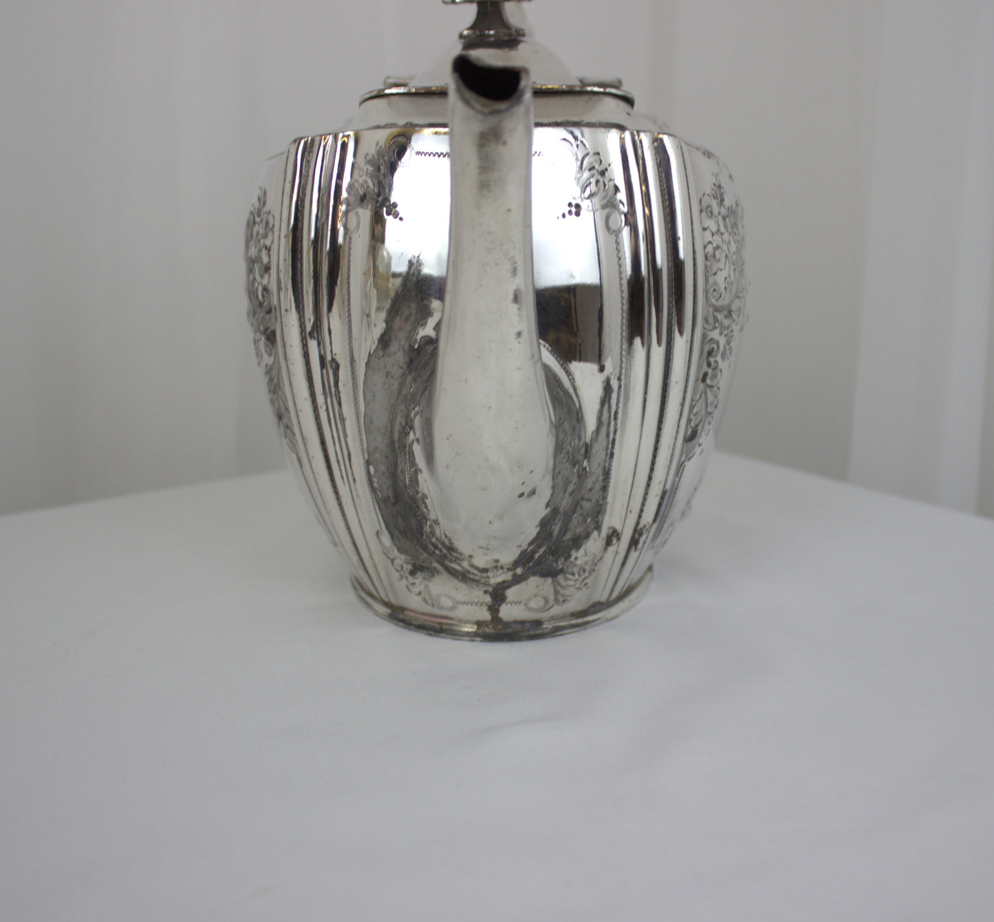 Antique Philip Ashberry & Sons Silver-Plated Teapot