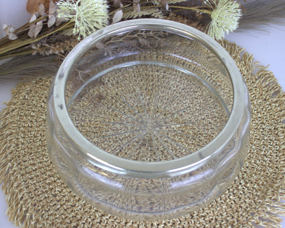 Stunning Art Nouveau Glass Bowl with EPNS Metal Fitting - A Versatile Centerpiece