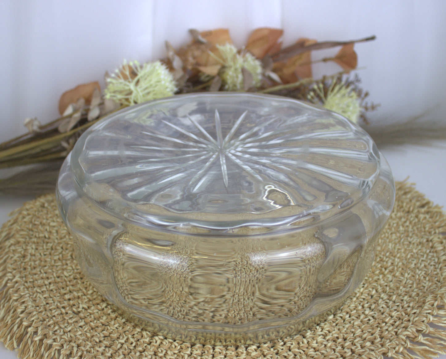 Stunning Art Nouveau Glass Bowl with EPNS Metal Fitting - A Versatile Centerpiece