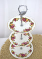 Stunning 3 Tier Floral Cake Plate