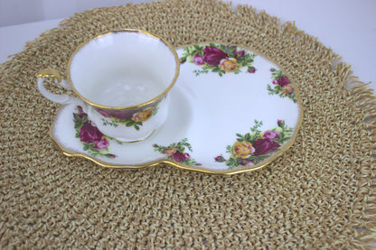 Rare Royal Albert Country Rose Teacup & Plate Set – A Collector's Dream