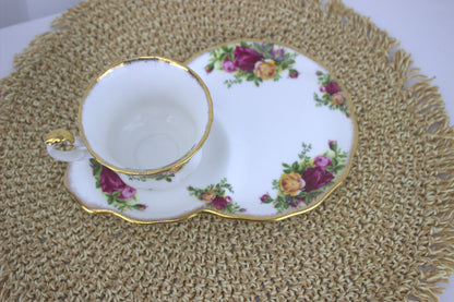 Rare Royal Albert Country Rose Teacup & Plate Set – A Collector's Dream