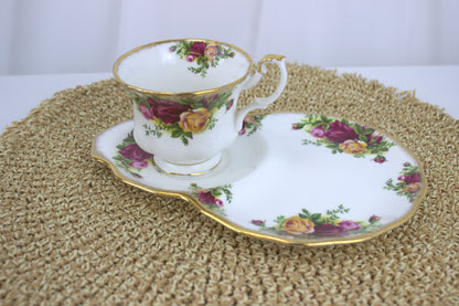 Rare Royal Albert Country Rose Teacup & Plate Set – A Collector's Dream