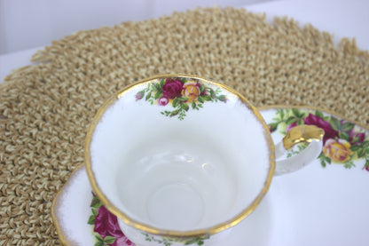 Rare Royal Albert Country Rose Teacup & Plate Set – A Collector's Dream