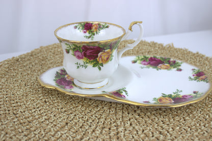 Rare Royal Albert Country Rose Teacup & Plate Set – A Collector's Dream