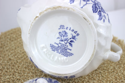 Vintage Melody Myott Fine Ironstone Teapot – A True Classic - Damaged in transit, small chip on the inside lid, not visible from the outside, still fully functional