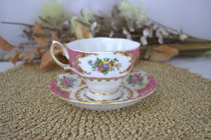 2 x Royal Albert Lady Carlyle Teacup and Saucer Set