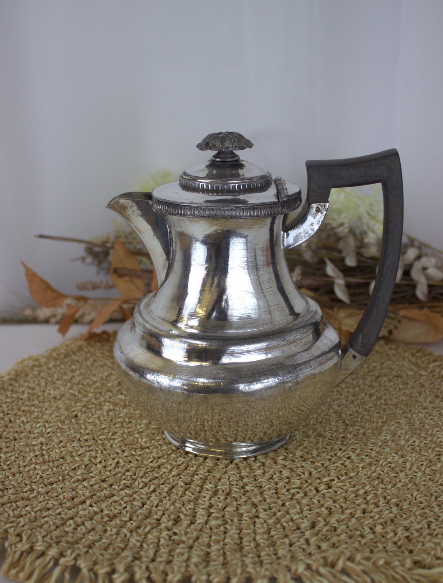 Silver Plated Teapot is stamped with "WMH&Sons