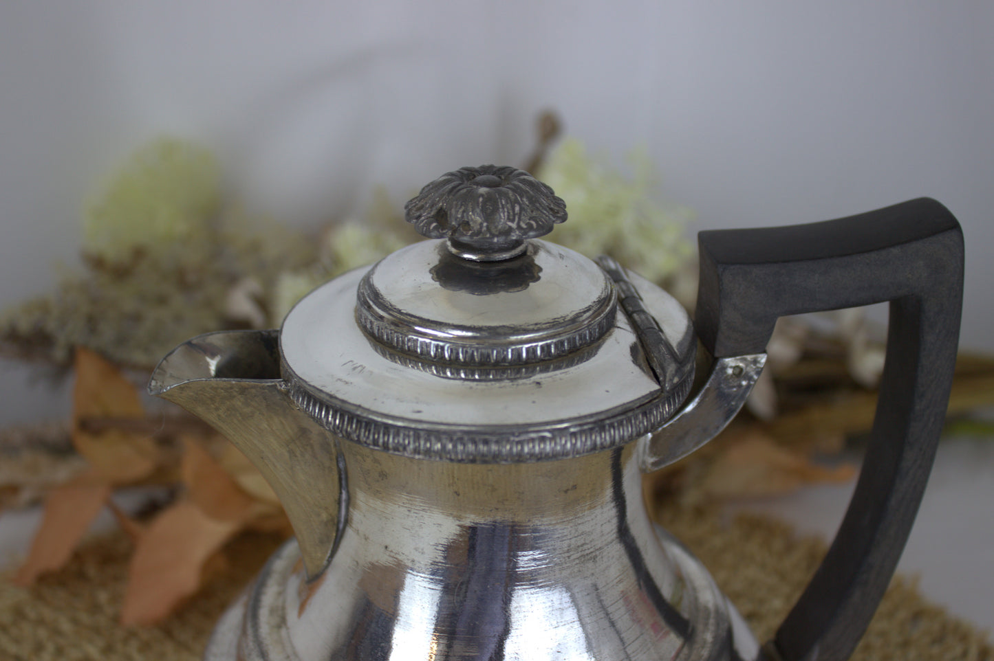 Silver Plated Teapot is stamped with "WMH&Sons