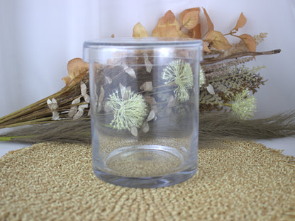 Elegant Heavy Glass Jar with Lid – 6 Inches Tall, 5 Inches Wide