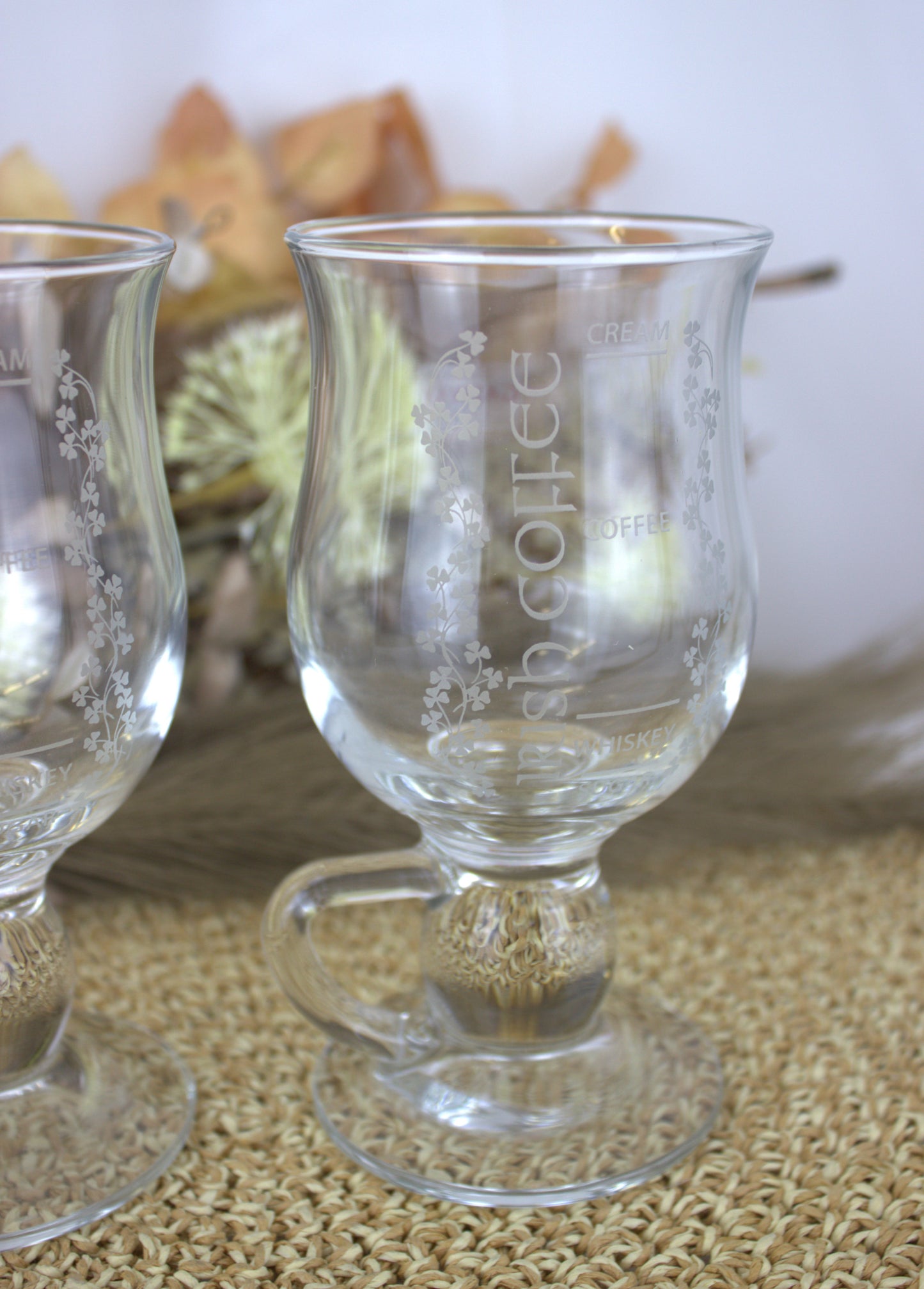 Galway Crystal Irish Coffee Glasses – Pair (New in Box)