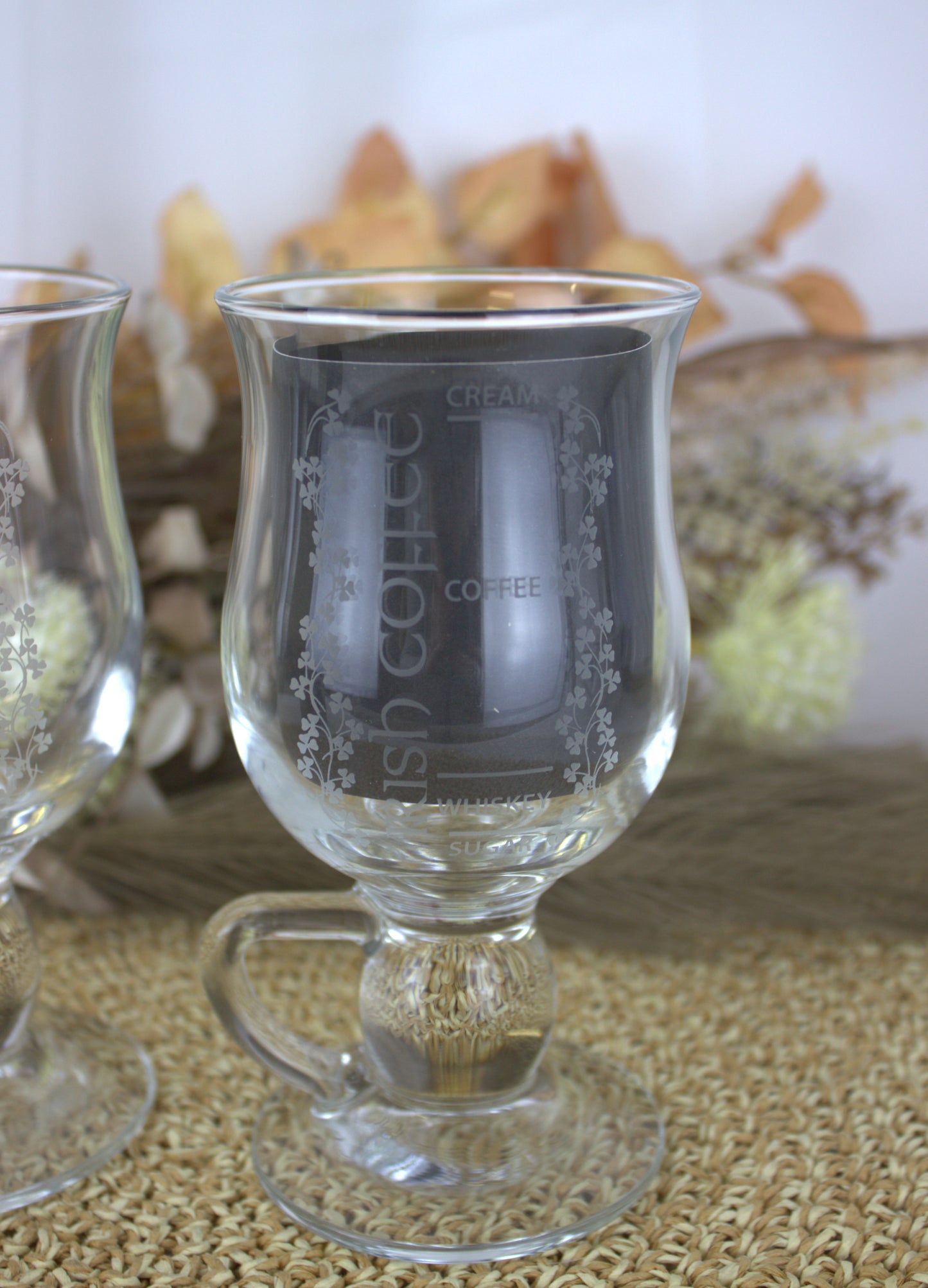 Galway Crystal Irish Coffee Glasses – Pair (New in Box)