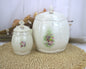 Donegal Irish Parian China Biscuit Barrel & Marmalade Jar Set