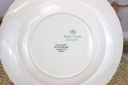 Vintage 1950s Alfred Meakin Souvenir Plates - Shakespeare's Birthplace & Anne Hathaway's Cottage, Stratford-upon-Avon