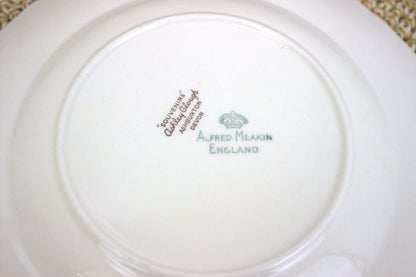 Vintage 1950s Alfred Meakin Souvenir Plates - Shakespeare's Birthplace & Anne Hathaway's Cottage, Stratford-upon-Avon