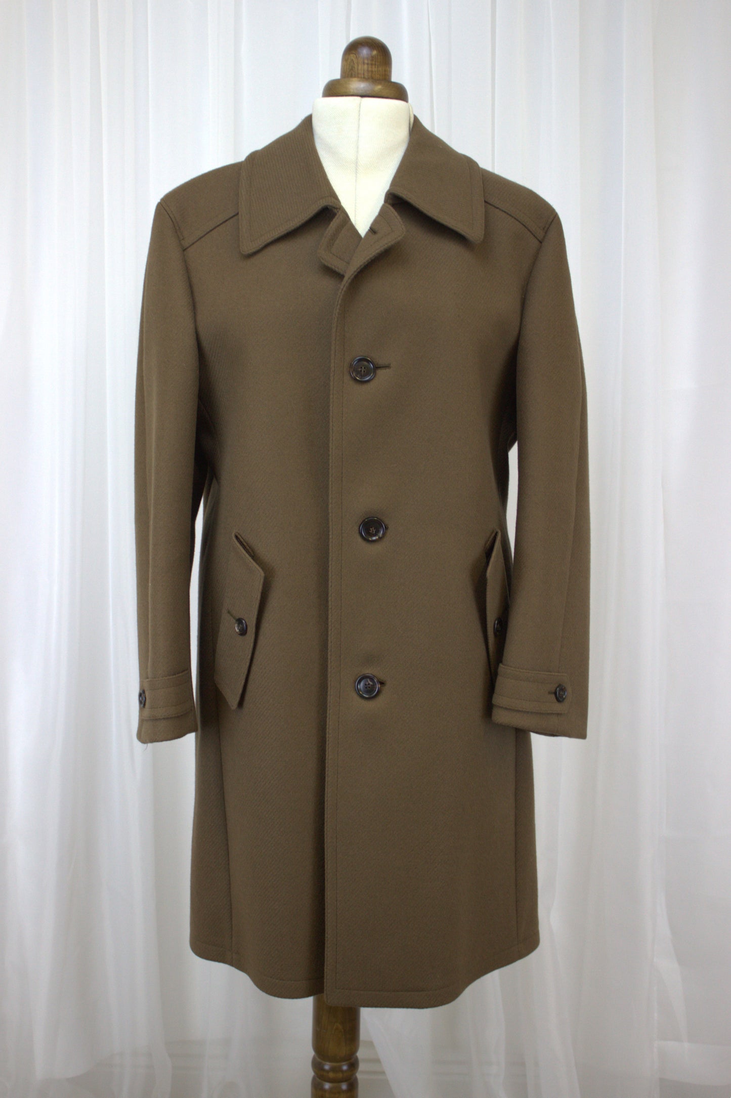 Vintage West German Wool Coat - Timeless Style, Unisex Fit, Size 48