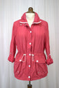 Bright & Practical Drawstring Jacket with Hidden Hood - Size 16