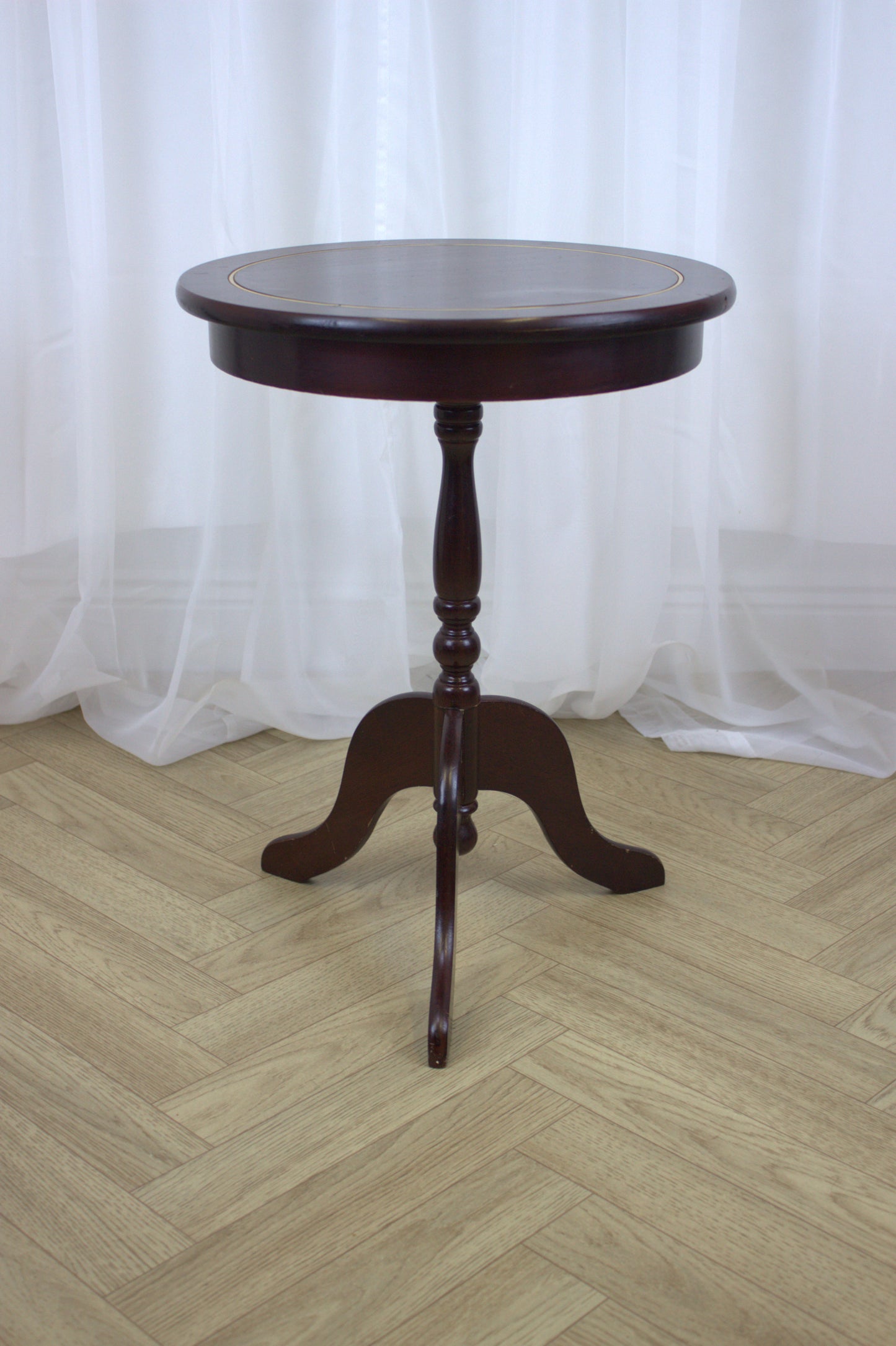 Vintage Side Lamp Table - 21" Tall, 16" Wide