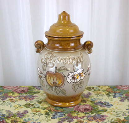 Vintage 15-Inch Rumtopf Jar – Classic German Fruit Preservation Vessel