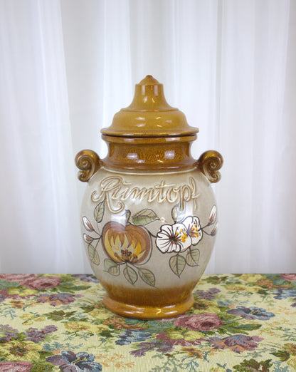 Vintage 15-Inch Rumtopf Jar – Classic German Fruit Preservation Vessel