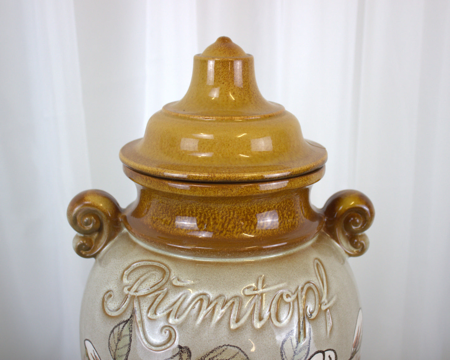 Vintage 15-Inch Rumtopf Jar – Classic German Fruit Preservation Vessel