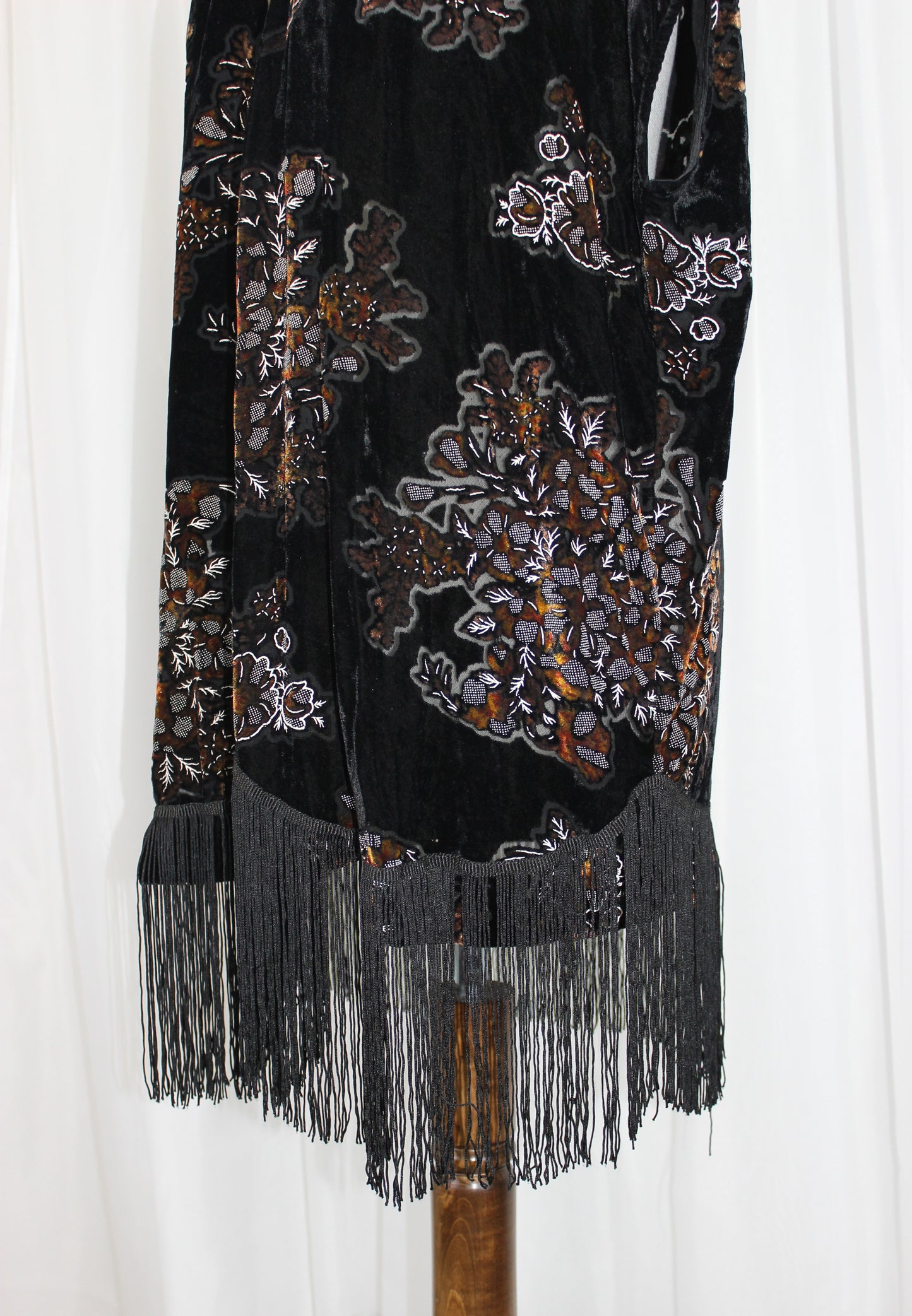 Retro Topshop Kimono-Style Cardigan with Fringe – UK Size 8