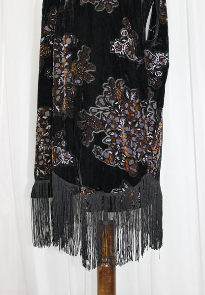 Retro Topshop Kimono-Style Cardigan with Fringe – UK Size 8