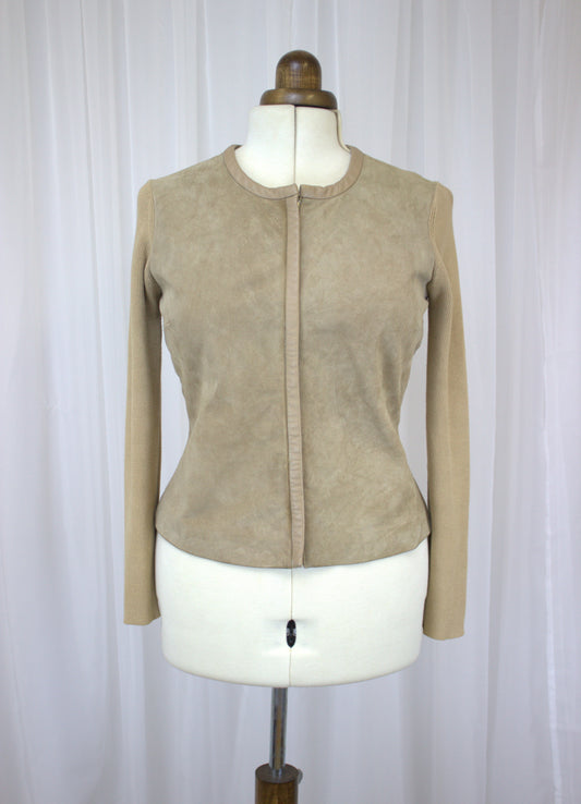 Vintage Next Leather and Suede Jacket – UK Size 8