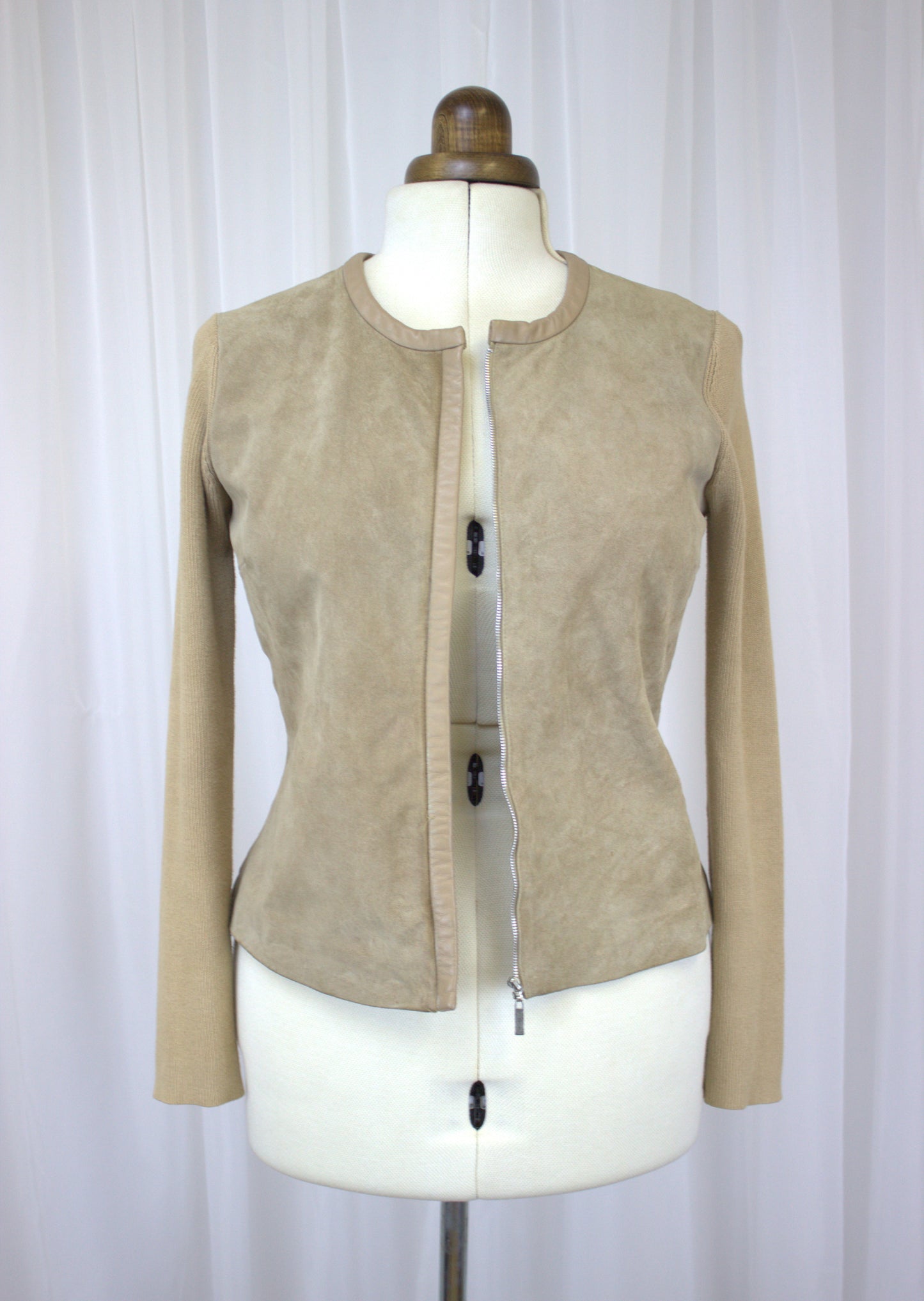 Vintage Next Leather and Suede Jacket – UK Size 8