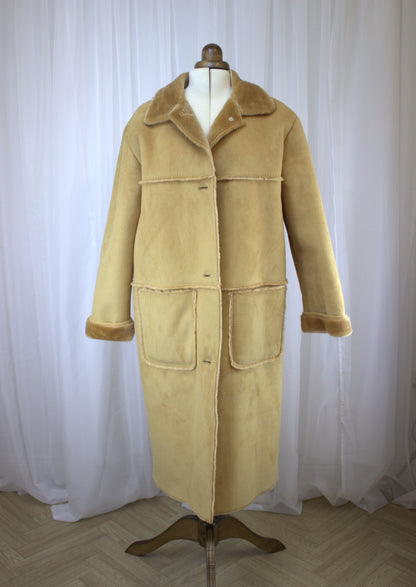 Vintage Faux Shearling Coat by Michael H. - Size Large