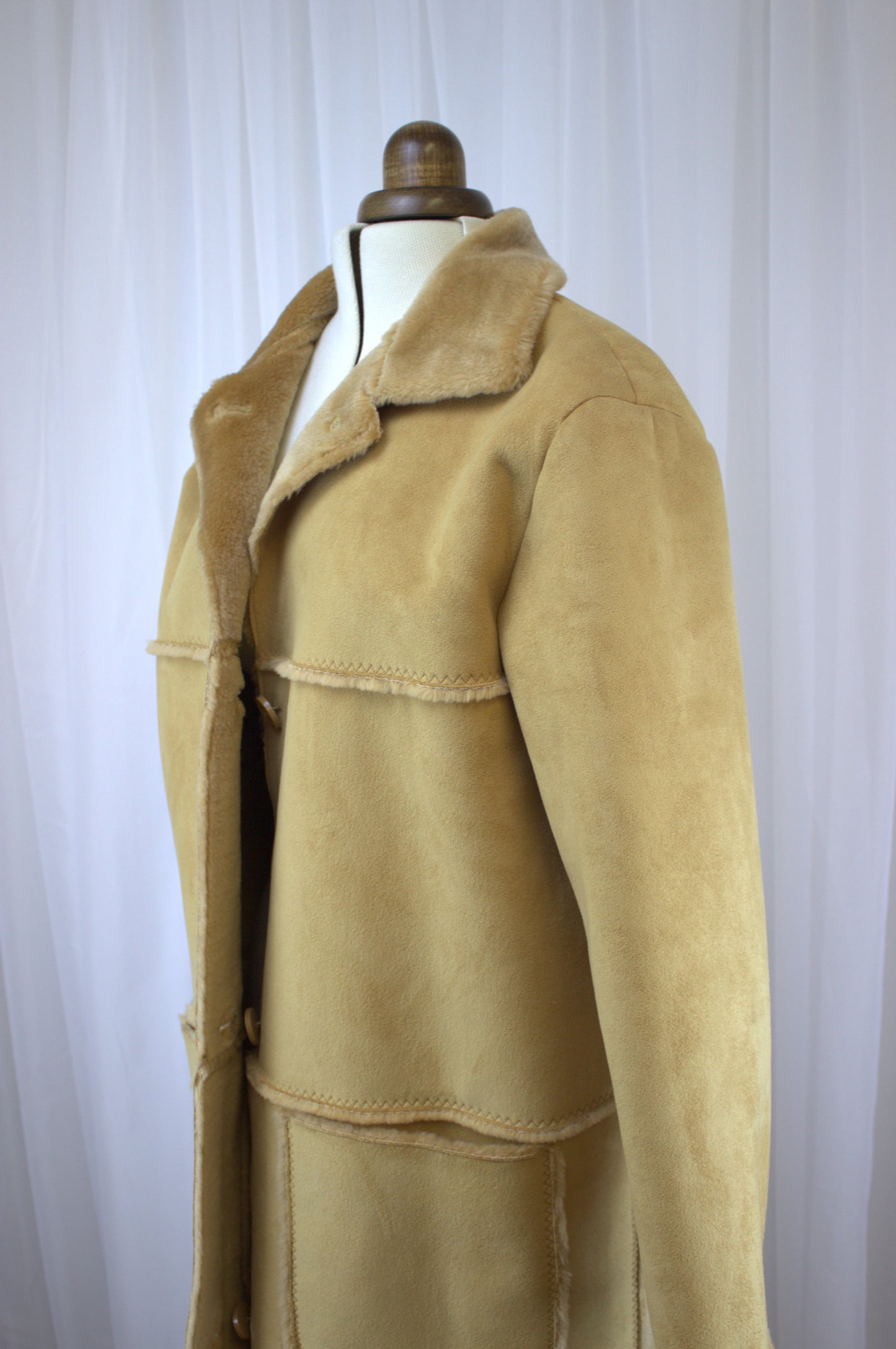 Vintage Faux Shearling Coat by Michael H. - Size Large