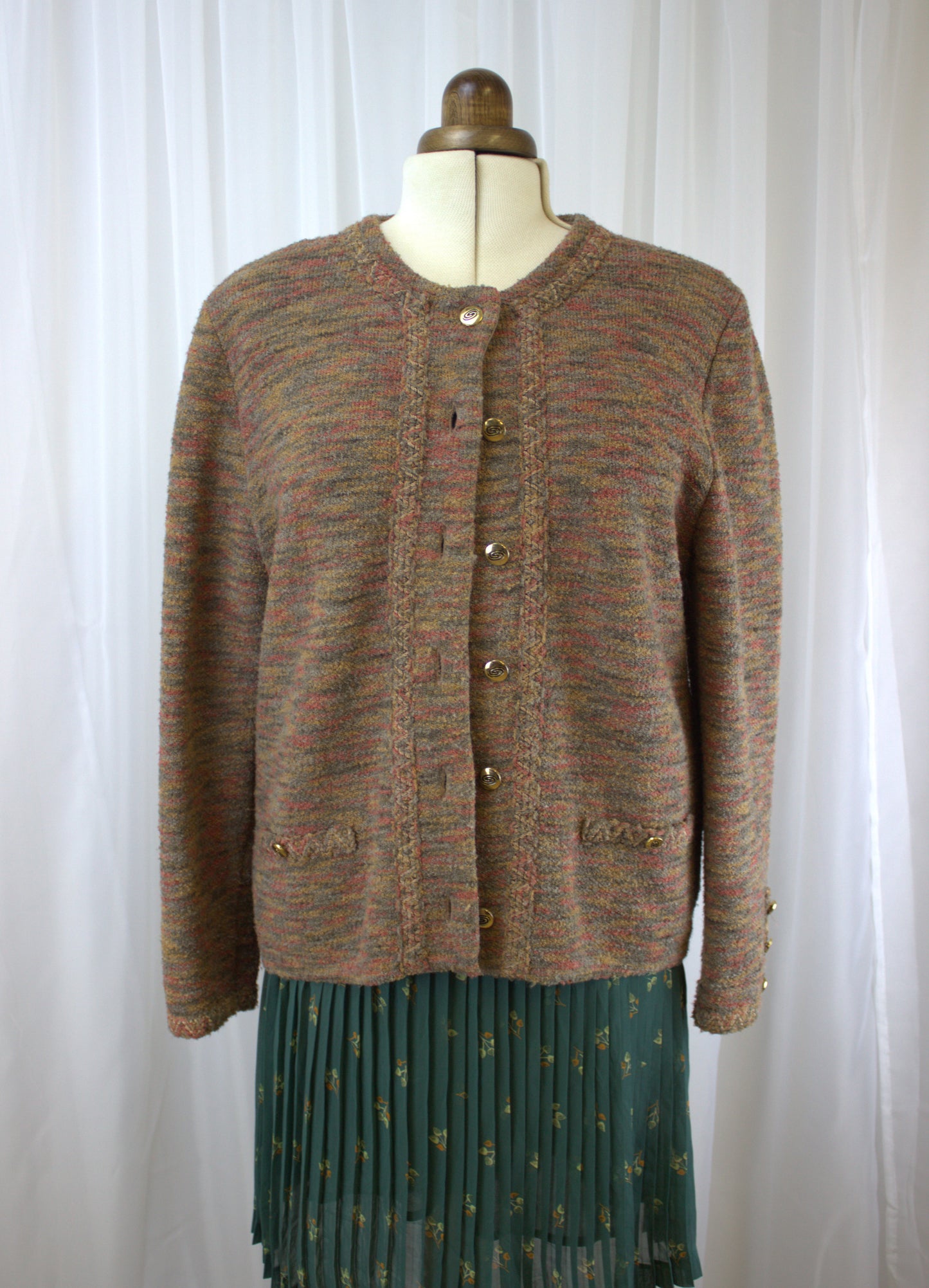 Vintage Saint Charles French Cardigan – Size XL (EU 3)