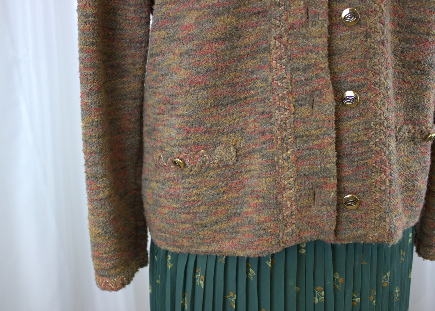 Vintage Saint Charles French Cardigan – Size XL (EU 3)