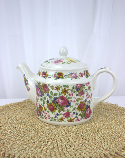 Vintage Sadler "Olde Chintz" Floral Teapot