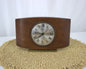 Vintage 1970's Hinderer Quartz Mantle Clock with Brass Stand