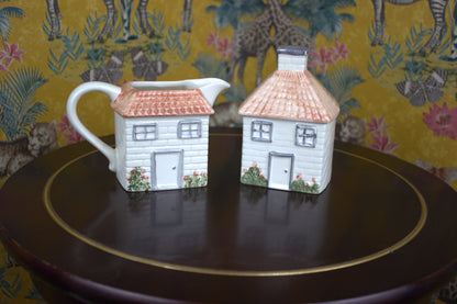 Charming Cottage Tea Set - Teapot, Sugar Bowl & Milk Jug