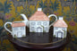 Charming Cottage Tea Set - Teapot, Sugar Bowl & Milk Jug