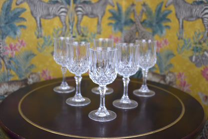 Set of 6 Exquisite Vintage Sherry Glasses