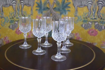 Set of 6 Exquisite Vintage Sherry Glasses