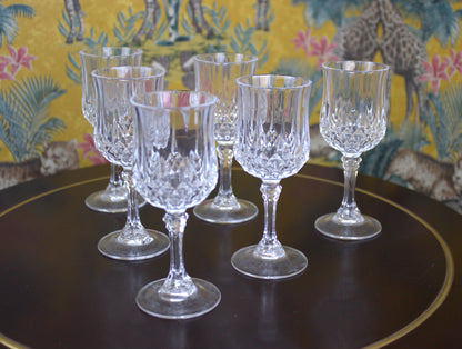 Set of 6 Exquisite Vintage Sherry Glasses