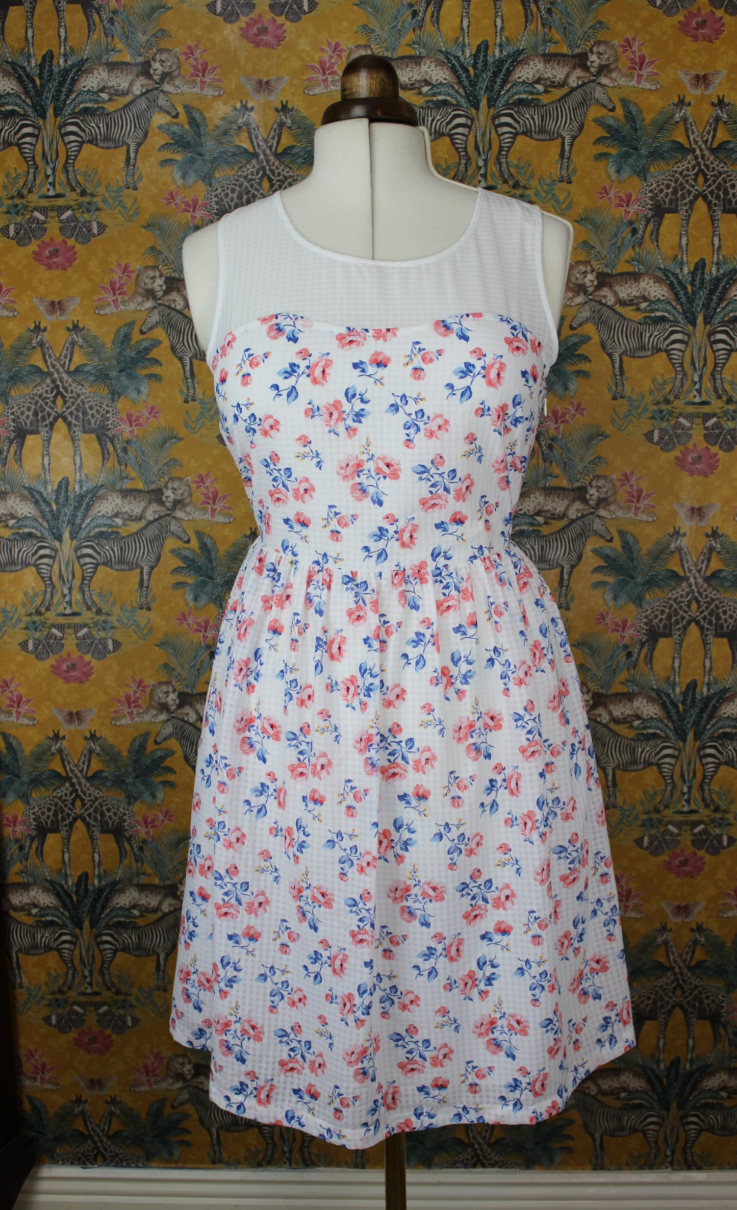 Cath Kidston Floral Sleeveless Dress - Size 12