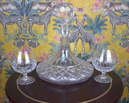 Galway Lead Crystal Decanter with Two Glasses – A Timeless Treasure