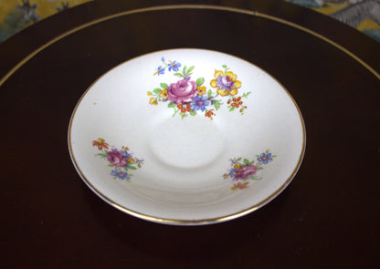 Charming Vintage Arklow Pottery Teacup and Saucer – Floral Elegance