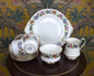 Royal Stafford Vintage Bone China Tea Set – Floral Elegance with Gold Trim - 11 pieces