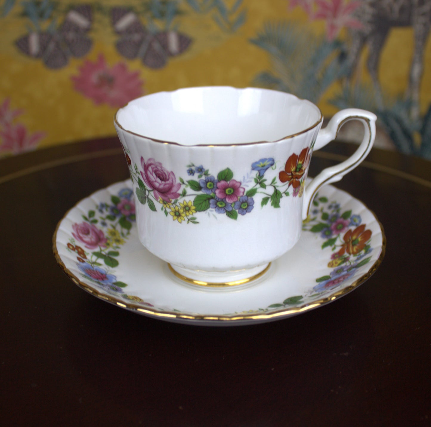 Royal Stafford Vintage Tea Set for Two – Elegant Floral Charm